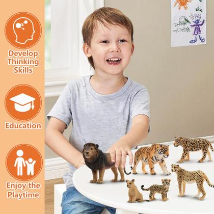 Imagem de Conjunto de 8 Estatuetas de Animais Toymany - Para Crianças de 2 a 5 Anos