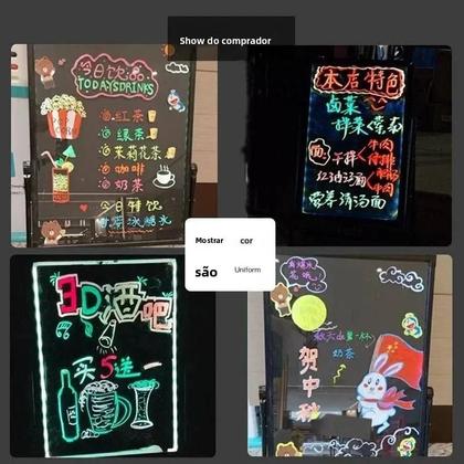 Imagem de Conjunto de 8 Marcadores LED Fluorescentes Apagáveis (5-10mm)