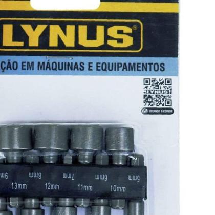 Imagem de Conjunto de 9 Bits Sextavados 5 a 13mm CRV CLBS-9 LYNUS