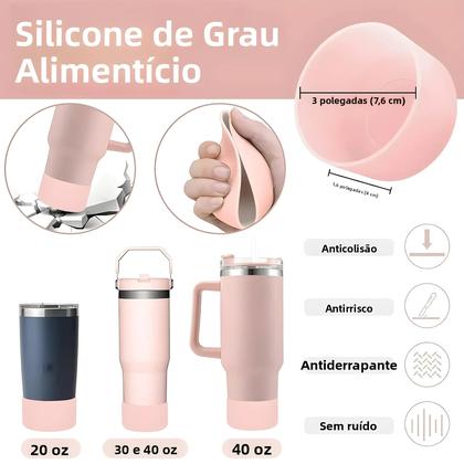 Imagem de Conjunto de 9 Rolhas à Prova de Derramamento para Copos - Com Capas Decorativas de Palha e Flor