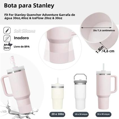 Imagem de Conjunto de 9 Rolhas à Prova de Derramamento para Copos Stanley + 6 para Canudos de 10mm