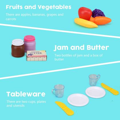 Imagem de Conjunto de acessórios de cozinha TOY Life Play Kitchen para crianças 4-8