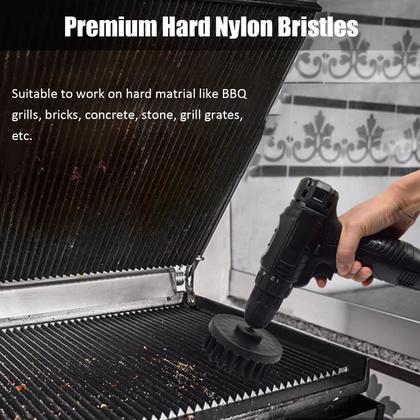 Imagem de Conjunto de acessórios para escovas de perfuração Tialero, pacote com 7 unidades, com haste longa