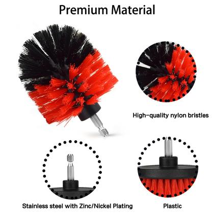 Imagem de Conjunto de acessórios para escovas de perfuração Tialero, pacote com 7 unidades, com haste longa