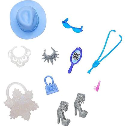 Imagem de Conjunto de Acessórios para Moda Barbie 11 pçs GWD98 HWV75 - Mattel