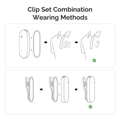 Conjunto de acessórios PLAUD NotePin Clip & Pin para NotePin AI