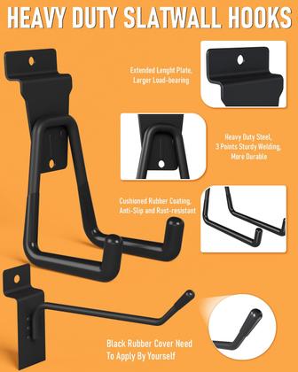 Imagem de Conjunto de acessórios Slatwall INCLY 30PCS com cestos e ganchos