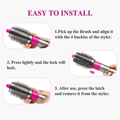 Imagem de Conjunto de Acessórios YTCHYYSK para Dyson Airwrap - Escova Volumizadora Redonda Grande