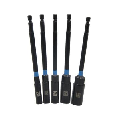 Imagem de Conjunto De Adaptadores De Soquete De 6-14mm 5 Peças Extensão De Broca Para Chave De Fenda Elétrica