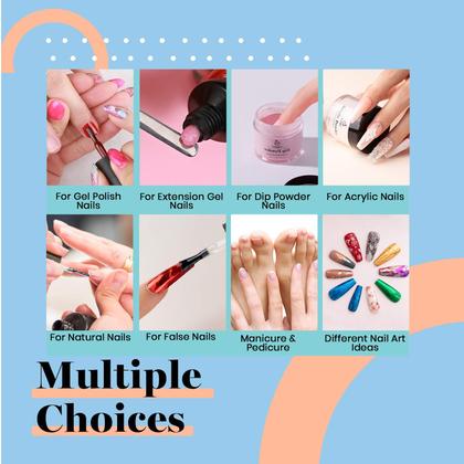 Imagem de Conjunto de adesivos Beetles Nail Foil Glue, 2 frascos de 15 ml com 20 peças de flores, borboletas e adesivos de papel alumínio, cola para transferência de unhas, arte de manicure, unhas DIY, é necessária lâmpada LED, absorva