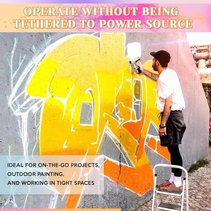 Imagem de Conjunto de aerógrafos Kit de escova de ar crpen com tinta para unhas com compressor