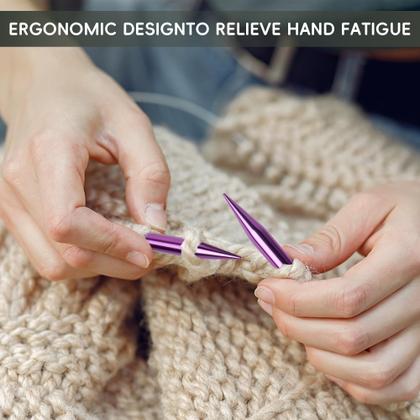 Imagem de Conjunto de agulhas de tricô: palhetas de tricô intercambiáveis, 13 pares