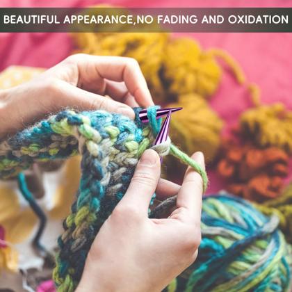 Imagem de Conjunto de agulhas de tricô: palhetas de tricô intercambiáveis, 13 pares