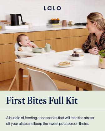 Imagem de Conjunto de Alimentação Lalo First Bites - Silicone para Bebês - 6 Peças