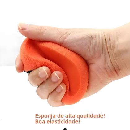 Imagem de Conjunto De Almofadas Aplicadoras De Cera Para Carro De Espuma Macia De 4 Polegadas Com Cabo