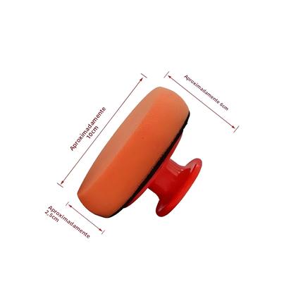 Imagem de Conjunto De Almofadas Aplicadoras De Cera Para Carro De Espuma Macia De 4 Polegadas Com Cabo