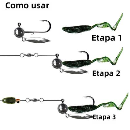 Imagem de Conjunto De Anzóis Jig Redondos Sem Anzol 5 Peças 3.5g 5g 7g 10g Com Lâmina Para Pesca Com Isca