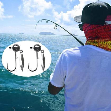 Imagem de Conjunto De Anzóis Jig Redondos Sem Anzol 5 Peças 3.5g 5g 7g 10g Com Lâmina Para Pesca Com Isca