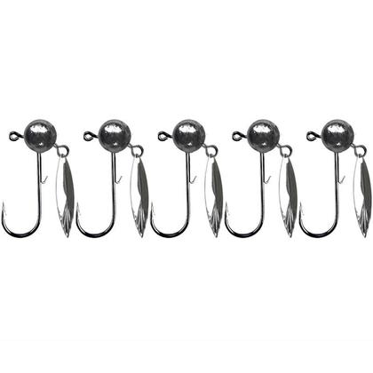 Imagem de Conjunto De Anzóis Jig Redondos Sem Anzol 5 Peças 3.5g 5g 7g 10g Com Lâmina Para Pesca Com Isca