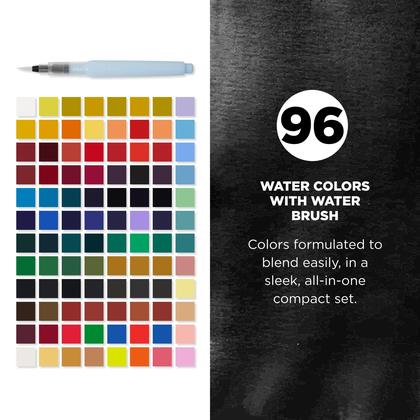 Imagem de Conjunto de aquarela SAKURA Koi Studio Kit 96 cores com pincel e paleta
