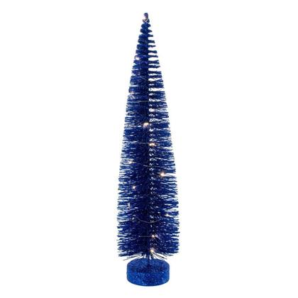 Imagem de Conjunto de Árboles de Cepillo de Botella Vickerman Azul Iluminado 16-20-24 con Baterías