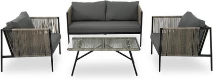 Imagem de Conjunto de Àrea Externa Haven com 1 Sofá, 2 Poltronas 1 Mesa - Cinza