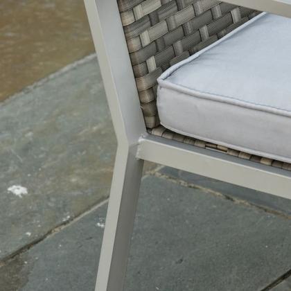 Imagem de Conjunto de Àrea Externa Positano com 1 Sofá, 2 Poltronas 1 Mesa Cinza