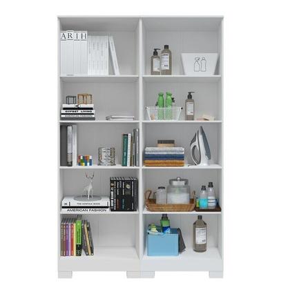 Imagem de Conjunto de Armário Multiuso 2 Peças 100% Mdf Prisma Espresso Móveis