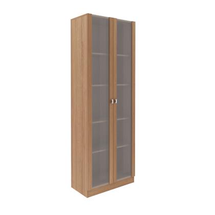 Imagem de Conjunto de Armários 2 Portas de Vidro  Amêndoa Tecnomobili