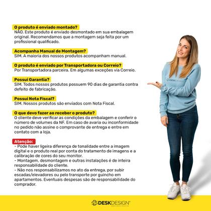 Imagem de Conjunto de Armários Aéreo Cozinha Planejada Lux 120cm e 60cm 100% MDF Branco TX Fosco - Desk Design