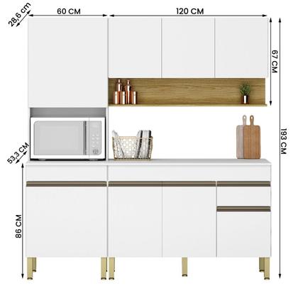 Imagem de Conjunto de Armarios Modulados Line com 8 Portas e 1 Gaveta