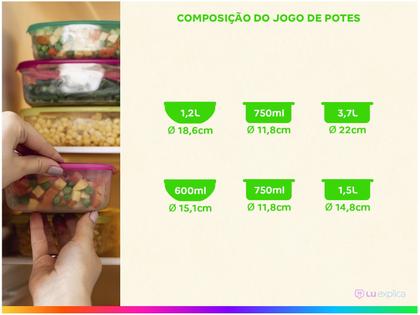 Imagem de Conjunto de Assadeiras de Vidro Marinex Prática