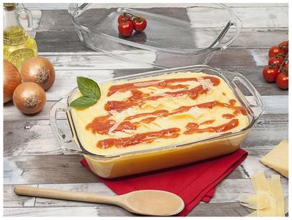 Imagem de Conjunto de Assadeiras Marinex Retangular de Vidro