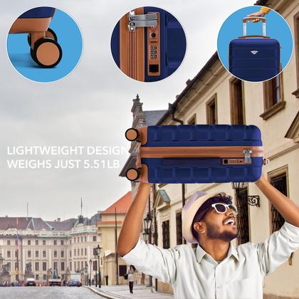 Imagem de Conjunto de bagagem Flight Knight com fechadura TSA e rodas giratórias duplas