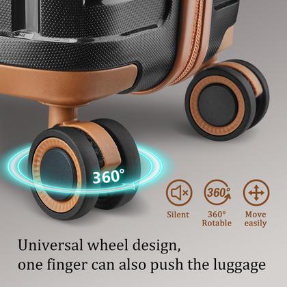 Imagem de Conjunto de bagagem Joyway de 5 peças PP Hardshell com rodas giratórias