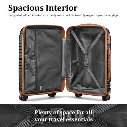 Imagem de Conjunto de bagagem Joyway de 5 peças PP Hardshell com rodas giratórias