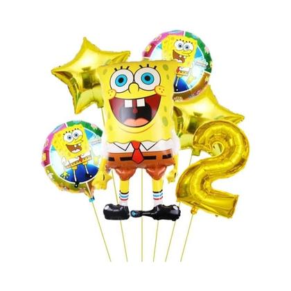 Imagem de Conjunto De Balões Do SpongeBob Patrick Star 6 Peças Suprimentos Para Festa De Aniversário Balões De