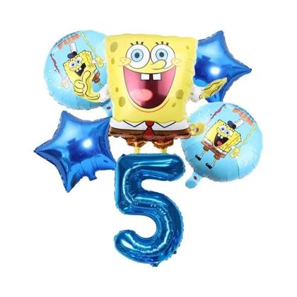 Imagem de Conjunto De Balões Do SpongeBob Patrick Star 6 Peças Suprimentos Para Festa De Aniversário Balões De