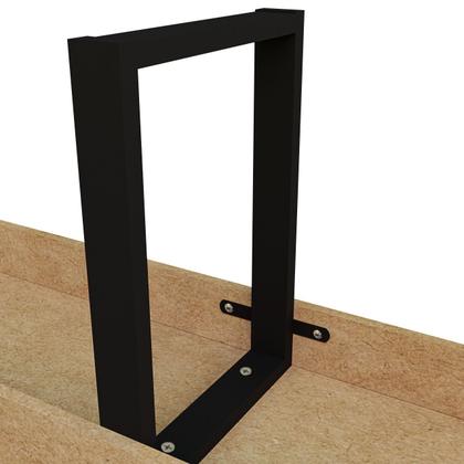 Imagem de Conjunto de Banco Retangular Com Estrutura De Ferro Estilo Industrial Áreas Externas e Internas