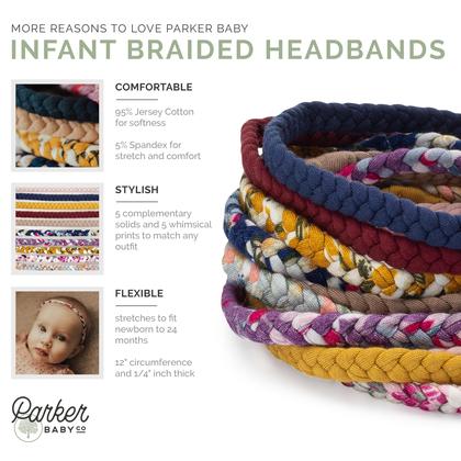 Imagem de Conjunto de bandanas Parker Baby Girl Braided, pacote com 10 calêndulas