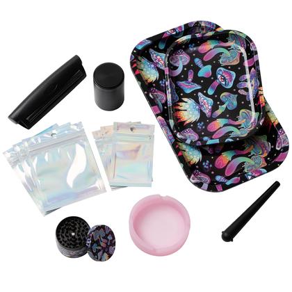 Imagem de Conjunto de bandejas Little Hippie Trippy Mushroom Alumínio Metal x13
