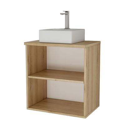 Imagem de Conjunto de Banheiro 60cm x 145cm Nature Marrom/Carvalho/Branco