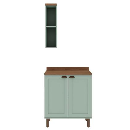 Imagem de Conjunto de Banheiro Modulado 100% Mdf Americano 2 Peças Iluminata