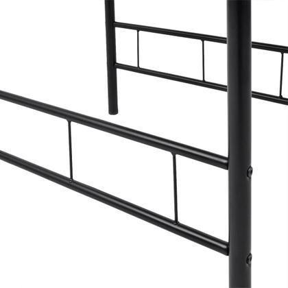 Imagem de Conjunto de bar de café da manhã vidaXL MDF com 2 bancos com estrutura de ferro preto