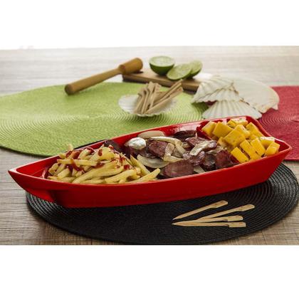 Conjunto De Barco Sushi Vemplast P 600Ml 6 Peças Amarelo Imagem de Conjunto De Barco Sushi Vemplast P 600Ml 6 Peças Amarelo