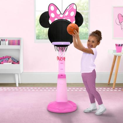 Conjunto de basquete Delta Children Minnie Mouse com cesta de basquete ...