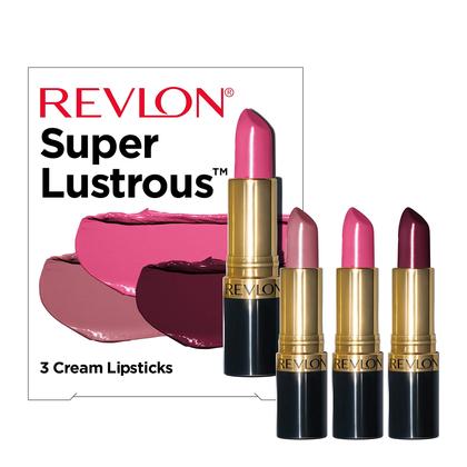 Imagem de Conjunto de batons Revlon Super Lustrous High Impact, pacote com 3