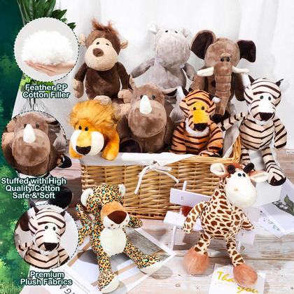 Imagem de Conjunto de bichos de pelúcia Foilswirl Safari Forest 30 unidades para crianças