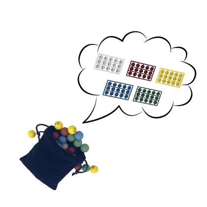 Imagem de Conjunto de bingo JUNWRROW Deluxe com 1000 fichas, 100 cartas e 75 bolas