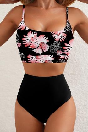 Imagem de Conjunto de biquíni Herseas 2025 Summer para mulheres preto GG